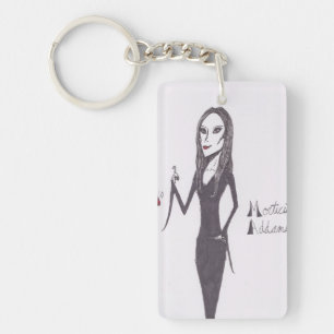 Morticia Addams Key Ring