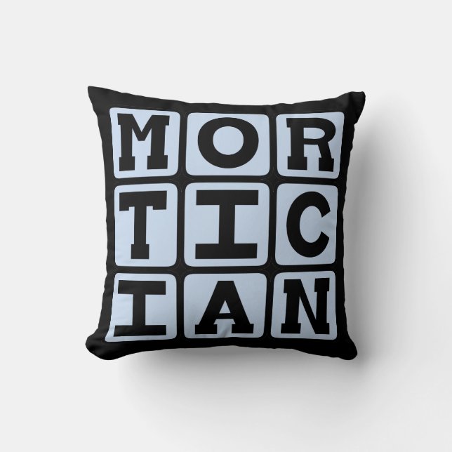 Mortician, Funeral Director Cushion (Front)