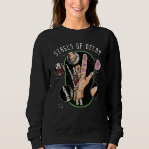 Mortician Funeral Director Morbid Decaying Hand Sweatshirt