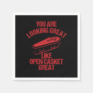 Mortician Hearse Director Funeral Vehicle Gift You Napkin