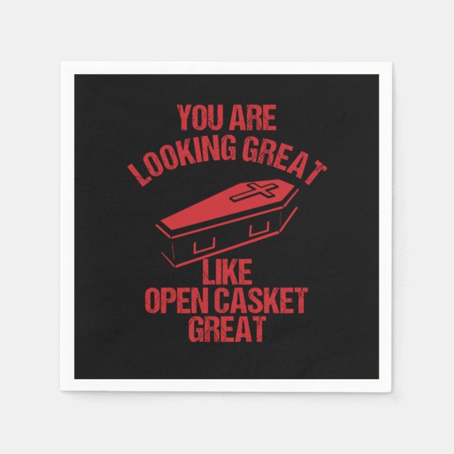 Mortician Hearse Director Funeral Vehicle Gift You Napkin (Front)