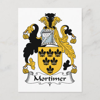 Mortimer Family Crest Postcard