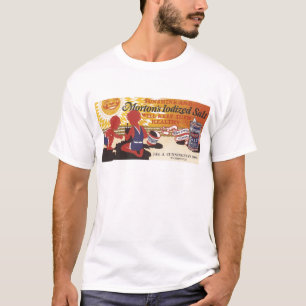 Morton Iodised Salt Ad from a Washington,IA store T-Shirt
