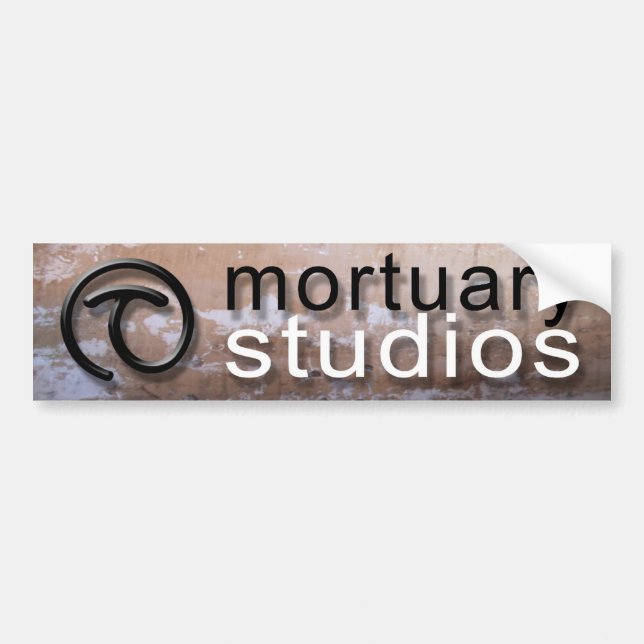 Mortuary Studios bumper sticker (Front)
