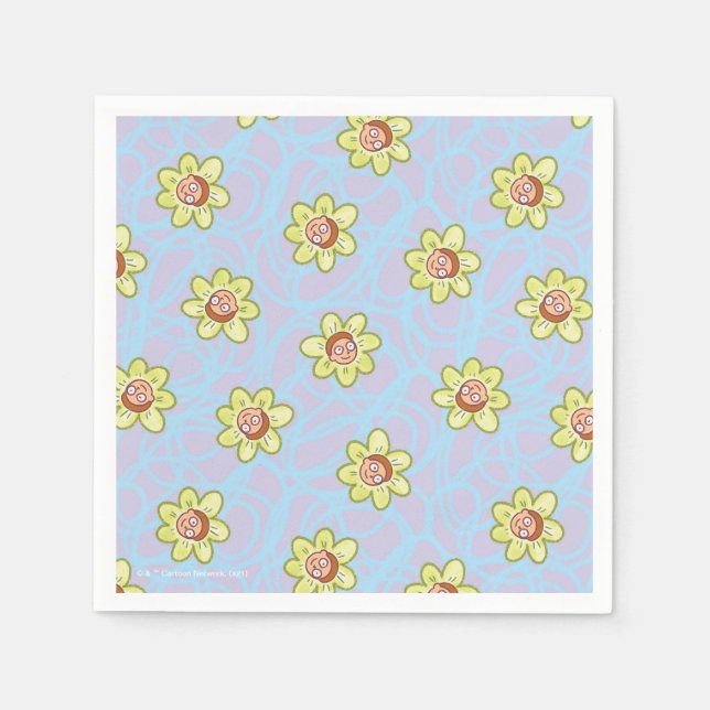 Morty Flower Pattern Napkin (Front)