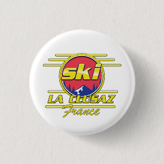 Morzine France Ski 80s logo 3 Cm Round Badge