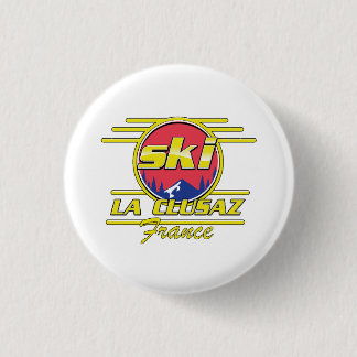 Morzine France Ski 80s logo 3 Cm Round Badge