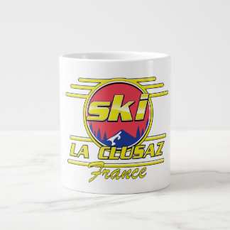 Morzine France Ski 80s logo Large Coffee Mug