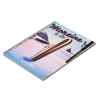 Morzine ,French Alps ski poster Notebook
