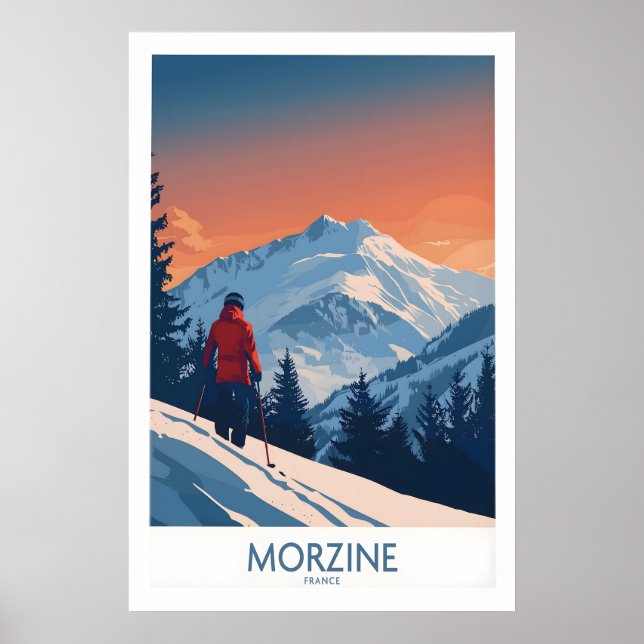 Morzine Ski Print - France 1 (Front)