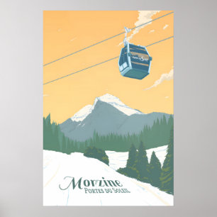Morzine Ski Resort Travel Poster