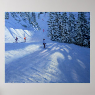Morzine ski run poster