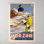 Morzine - Vintage Effect Poster<br><div class="desc">Vintage Snowboard Poster - Vintage Design Effect</div>
