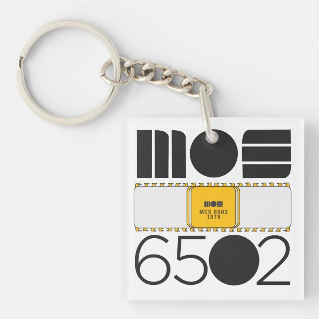MOS 6502 Keychain (Front)