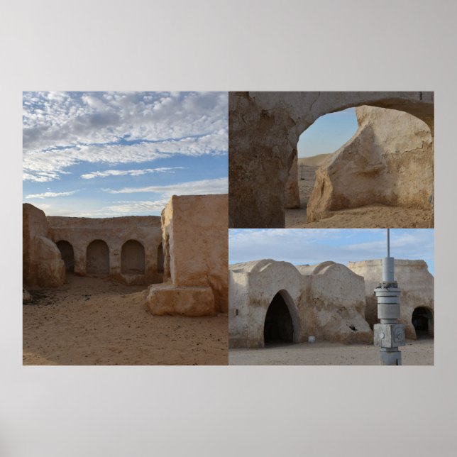 Mos Espa on planet Tatooine  Poster (Front)