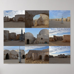 Mos Espa on planet Tatooine  Poster