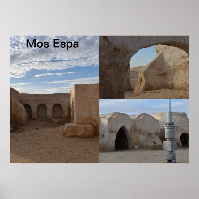 Mos Espa on planet Tatooine Poster (Front)