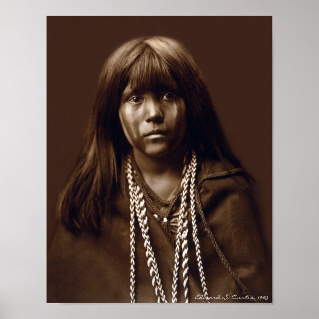 Mosa - A Mojave Woman - Native American Archives Poster (Front)