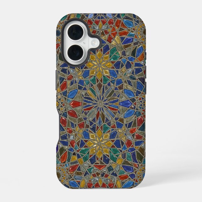 Mosaic 13 iPhone 16 case (Back)