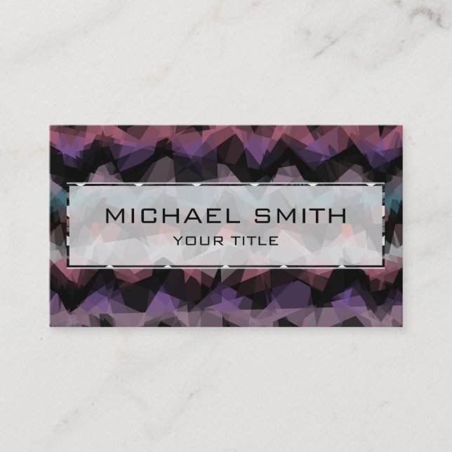 Mosaic Abstract Art #19 Business Card (Front)