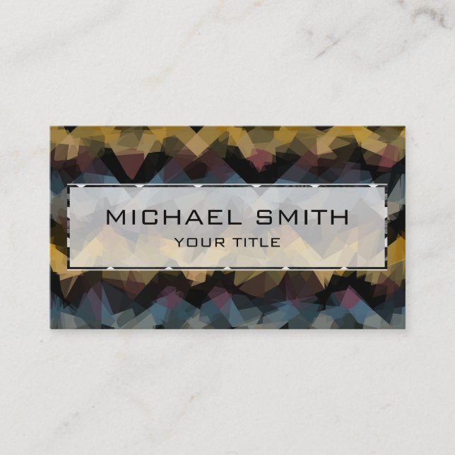 Mosaic Abstract Art #20 Business Card (Front)