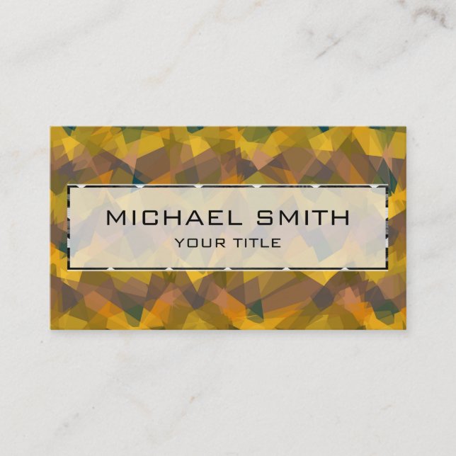 Mosaic Abstract Art #24 Business Card (Front)