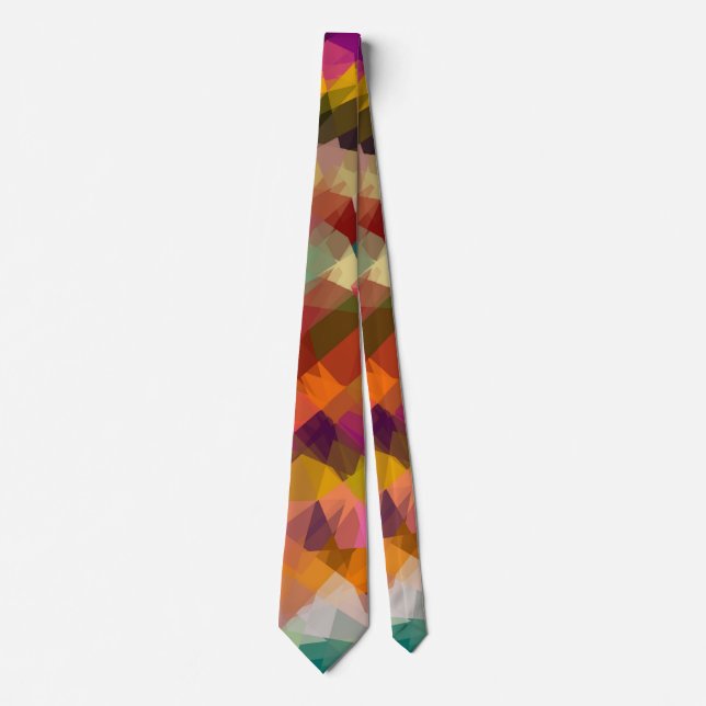 Mosaic Abstract Art #29 Tie (Front)