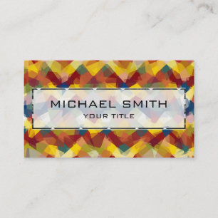 Mosaic Abstract Art #7 Business Card