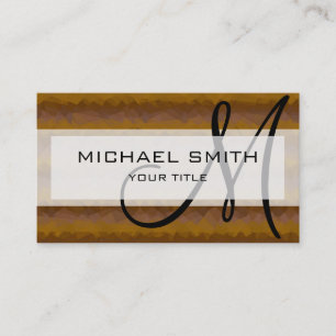 Mosaic Abstract Art Custom Monogram #82 Business Card