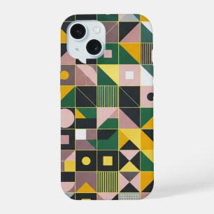 Mosaic Abstract Geometric Pattern Design 1329 iPhone 15 Case