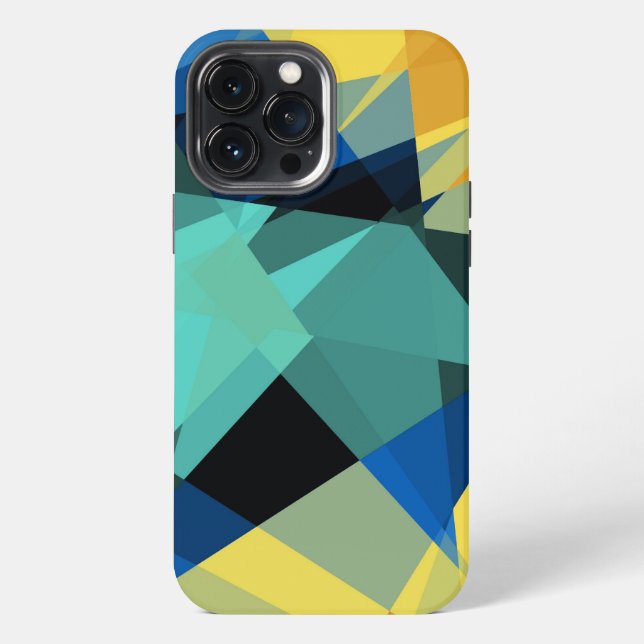 Mosaic Abstract Modern Geometric Background #2 iPhone Case (Back)