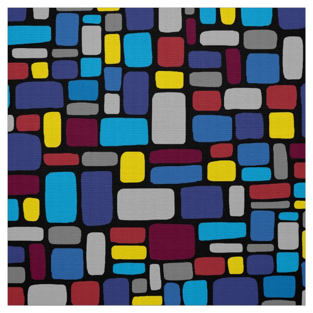Mosaic Abstract Pattern 050721 v2 Fabric (Swatch)