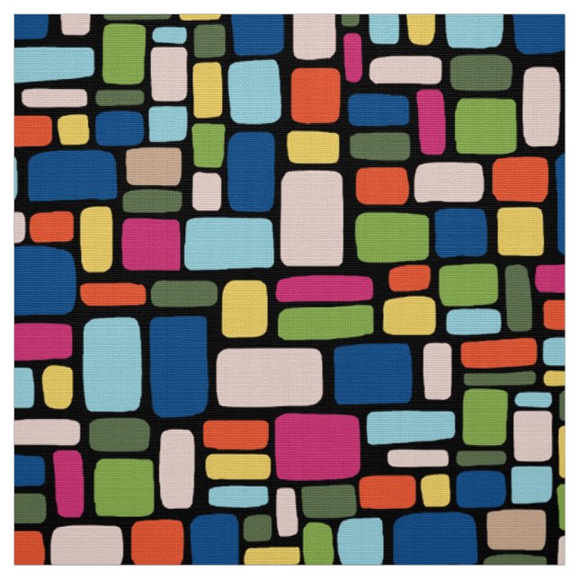 Mosaic Abstract Pattern 050721 v3 Fabric (Swatch)