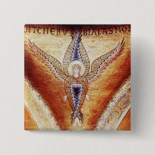 MOSAIC ANGEL 15 CM SQUARE BADGE