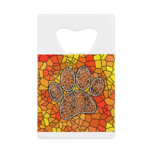 Mosaic Art Dog Paw Print