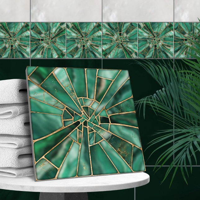 Mosaic Art - Dreamy Malachite Tile (Creator Uploaded)