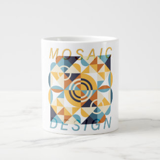 Mosaic Art Pattern Large Coffee Mug