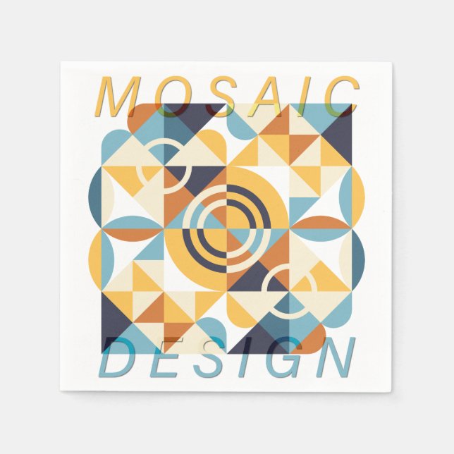 Mosaic Art Pattern Napkin (Front)