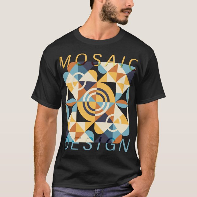 Mosaic Art Pattern T-Shirt (Front)
