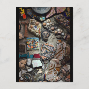 Mosaic art postcard