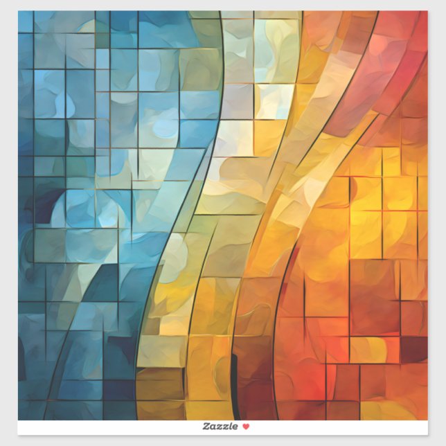 Mosaic Art Vinyl Sticker (Sheet)