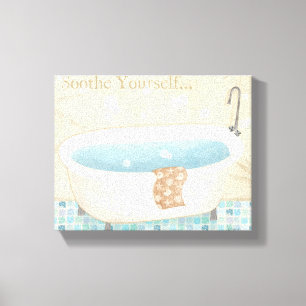 Mosaic Bath Canvas Print