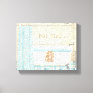 Mosaic Bathroom Canvas Print