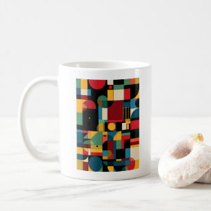 Mosaic Bauhaus Geometric Abstract Colourful Mug