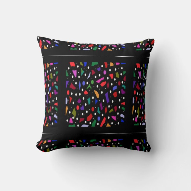 Mosaic bits and pieces pattern art        cushion (Front)