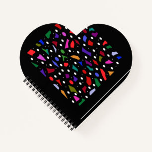 Mosaic bits and pieces pattern art notebook