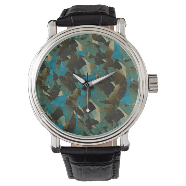Mosaic Blue Watch (Front)