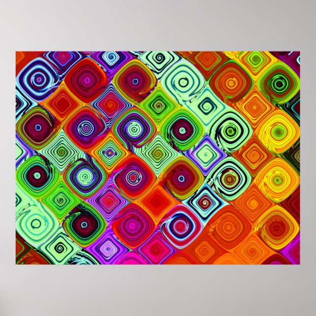 Mosaic Brago-Mitchell Fine Fractal Art Poster (Front)