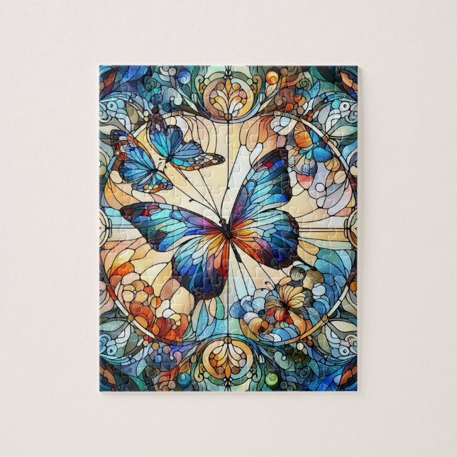 Mosaic Butterfly Jigsaw Puzzle (Vertical)