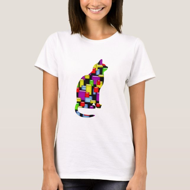 mosaic cat T-Shirt (Front)